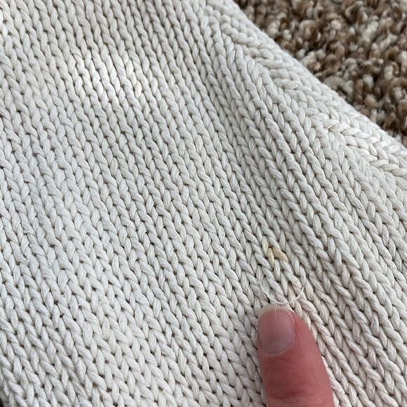 Vintage Jennifer Reed Hand Knit Embroidered Floral Winter Sweater Medium - Picture 16 of 16